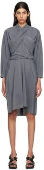 Lemaire | Gray Knotted Midi Dress 3.0折