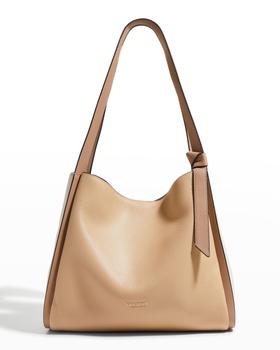 加拿大kate spade, Kate Spade | knott large colorblock pebbled leather shoulder bag商品图片 