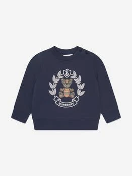 Burberry | Baby Girls Crest Sweatshirt in Blue 额外8折, 额外八折