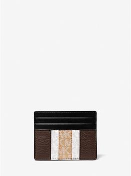 product Hudson Logo Stripe Leather Tall Card Case image