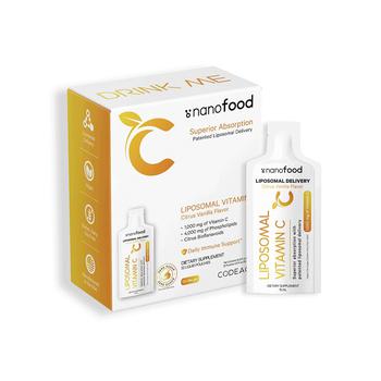 商品Liposomal Vitamin C Liquid Supplement with Phospholipids, Daily Immune Support, 32 Pouches - 32 Pouches - White图片