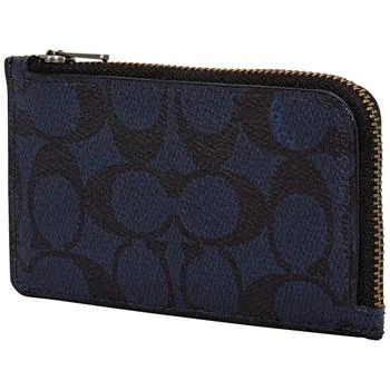 Coach | Midnight L-zip Card Case In Signature Canvas 6.5折