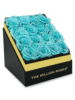 商品The Million Roses | Tiffany Blue Roses In Square Box,商家Saks Fifth Avenue,价格¥1408图片