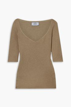 推荐Cashmere and silk-blend sweater商品