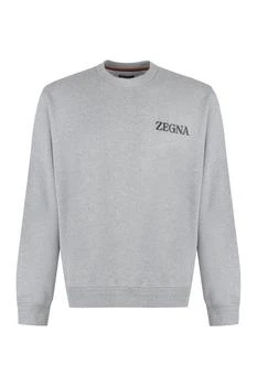 Zegna | Z Zegna Logo Printed Crewneck Sweatshirt 7.1折