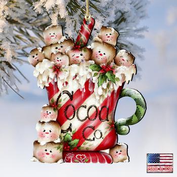 商品Designocracy | Designocracy Marshmallow Cocoa Company Ornament Set of 2 Jamie Mill Price,商家Premium Outlets,价格¥186图片