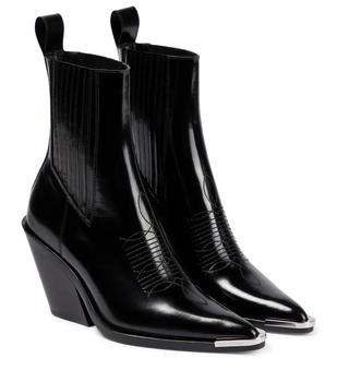 Paco Rabanne是什么牌子, Paco Rabanne | Leather ankle boots商品图片 