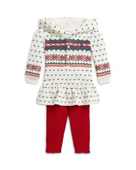 商品Ralph Lauren | Girls' Fair Isle Henley Hoodie & Ribbed Leggings Set - Baby,商家Bloomingdale's,价格¥524图片