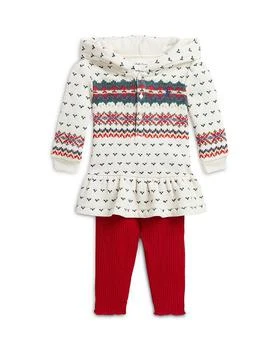 推荐Girls' Fair Isle Henley Hoodie & Ribbed Leggings Set - Baby商品