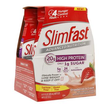 商品SlimFast Advanced Nutrition | High Protein Meal Replacement Shake Strawberries & Cream,商家Walgreens,价格¥66图片