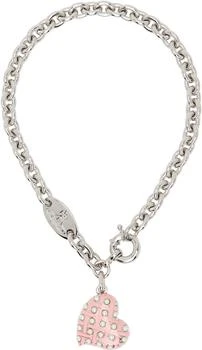 Vivienne Westwood | Silver Valentines Heart Locket Necklace,商家Ssense US,价格¥3615
