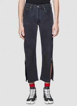 推荐Side-Zip Jeans in Black商品