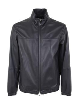 商品Emporio Armani | Emporio Armani Leather Jacket,商家Italist,价格¥4909图片