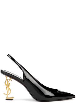 ysl高跟鞋价格, Yves Saint Laurent | Opyum 85 black patent leather pumps商品图片 