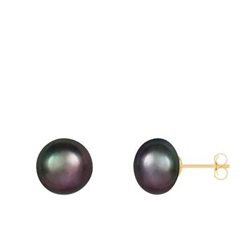 Splendid Pearls | 14k Yellow Gold 10-11mm Freshwater Pearl Stud Earrings. 2.2折, 独家减免邮费