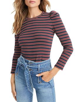 VERONICA BEARD代购, VERONICA BEARD | Britney Striped Puff Sleeve Tee商品图片 独家减免邮费