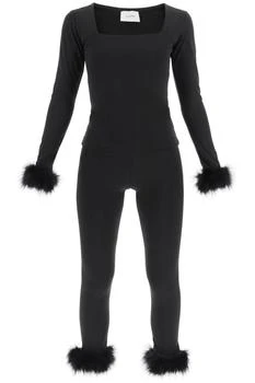 Sleeper | Sleeper The Weekend Chic Feather-Trim Long-Sleeved Set 5.7折