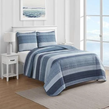 Nautica | Nautica Ridgeport Blue King Reversible Quilt And Sham Set,商家Premium Outlets,价格¥1106
