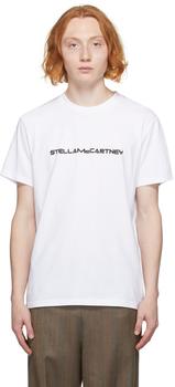 Stella McCartney | White Graphic Logo T-Shirt商品图片,2.5折