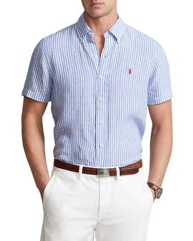 ralph lauren 衬衫, Ralph Lauren | Classic Fit Striped Linen Shirt商品图片 6折, 独家减免邮费