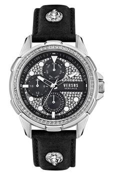 推荐Sixth Arrondissement Chronograph Leather Strap Watch, 46mm商品
