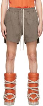 rick owens男裤, Rick Owens | 灰褐色 Penta Boxer 短裤商品图片 