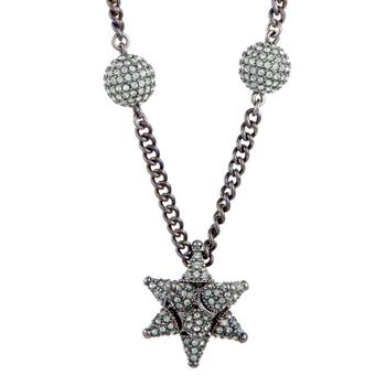 推荐Swarovski AS Kalix Crystal Ruthenium-Plated Pendant Necklace商品