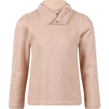 推荐Collar detailing shimmering blouse in pink商品