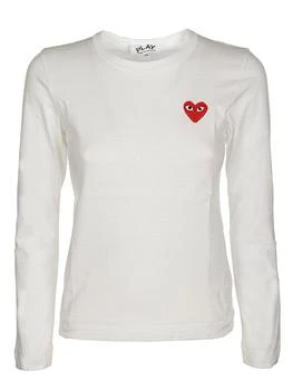 Comme des Garçons Play Comme des Garçons Play Logo Embroidered Long-Sleeved T-Shirt