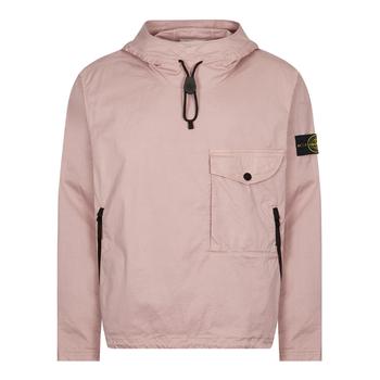加拿大stone island jacket, Stone Island | Stone Island Hooded Overshirt - Rose Quartz商品图片 