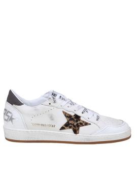 Golden Goose Ball Star Sneakers In White Leather product img