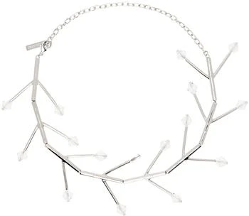 HUGO KREIT | Silver Wishbone Necklace,商家SSENSE CA,价格¥1486