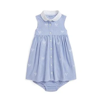 Ralph Lauren | Baby Girls Tennis-Embroidered Mesh Dress,商家Macy's,价格¥509