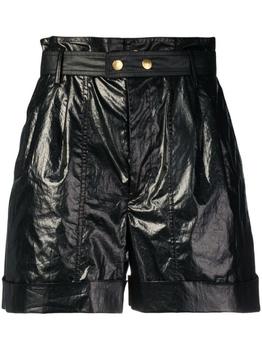 推荐Isabel Marant Women's  Black Cotton Shorts商品