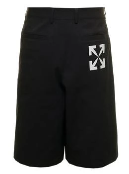 推荐Off White Mans Cotton Arrow Skate Bermuda Shorts商品