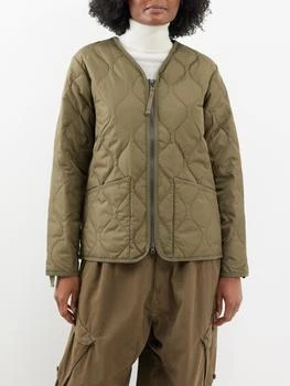 推荐Military V-neck quilted down jacket商品