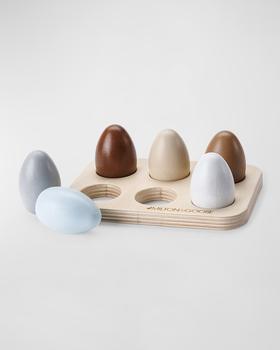 商品Milton & Goose | Half-Dozen Wooden Egg Play Set,商家Neiman Marcus,价格¥488图片
