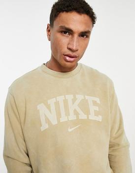 推荐Nike Retro Arch logo sweatshirt in beige商品