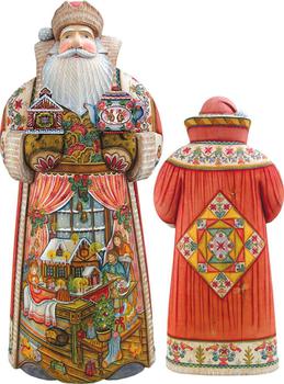 Celebrations, G. DeBrekht | Designocracy Woodcarved Handpainted Sweet Celebration Santa G.DeBrekht商品图片 