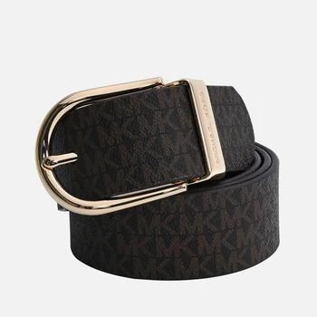 推荐Michael Kors Reversible Leather and Coated-Canvas Belt商品