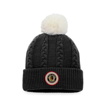 Fanatics | Women's Branded Black Chicago Blackhawks Outdoor Play Cuffed Knit Hat with Pom商品图片,