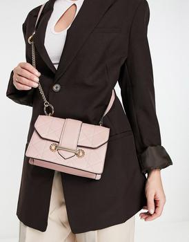 topshop包女包, Topshop | Topshop quilt trophy crossbody bag in light pink商品图片 