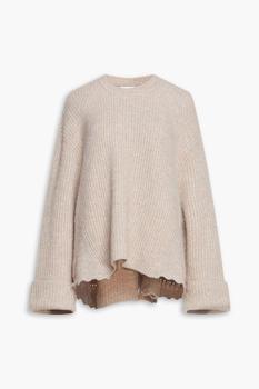 3.1 Phillip Lim | Brushed ribbed-knit sweater商品图片,4.4折