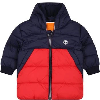 Timberland | Blue Down Jacket For Baby Boy With Logo,商家Italist,价格¥907