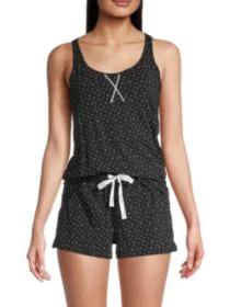 product 2-Piece Logo-Print Jersey Pajama Set image