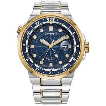 Citizen | Eco-Drive Men's Endeavor Two-Tone Stainless Steel Bracelet Watch 44mm商品图片,6.4折