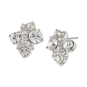 纪梵希耳环, Givenchy | Silver-Tone Crystal Cluster Button Earrings商品图片 额外7折, 额外七折