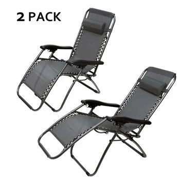 Streamdale Furniture | Streamdale Zero Gravity Patio Adjustable Folding Reclining Chair with Pillow,商家Premium Outlets,价格¥2492