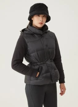 DESCENTE | GOLF女性针织混合中长款羽绒服经典设计 DO42WFKOO2-CHAG,商家Brilliant Fashion,价格¥1823