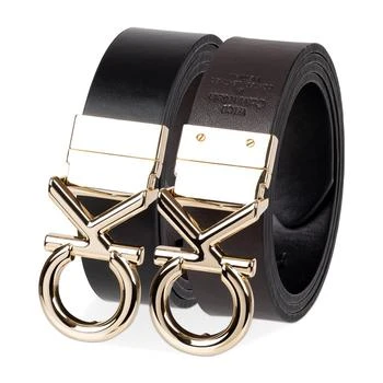 Calvin Klein | Women's Reversible Puffed CK Monogram Buckle Belt,商家Macy's,价格¥376